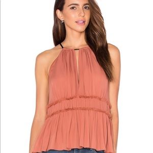 Cinq a sept lotus halter top